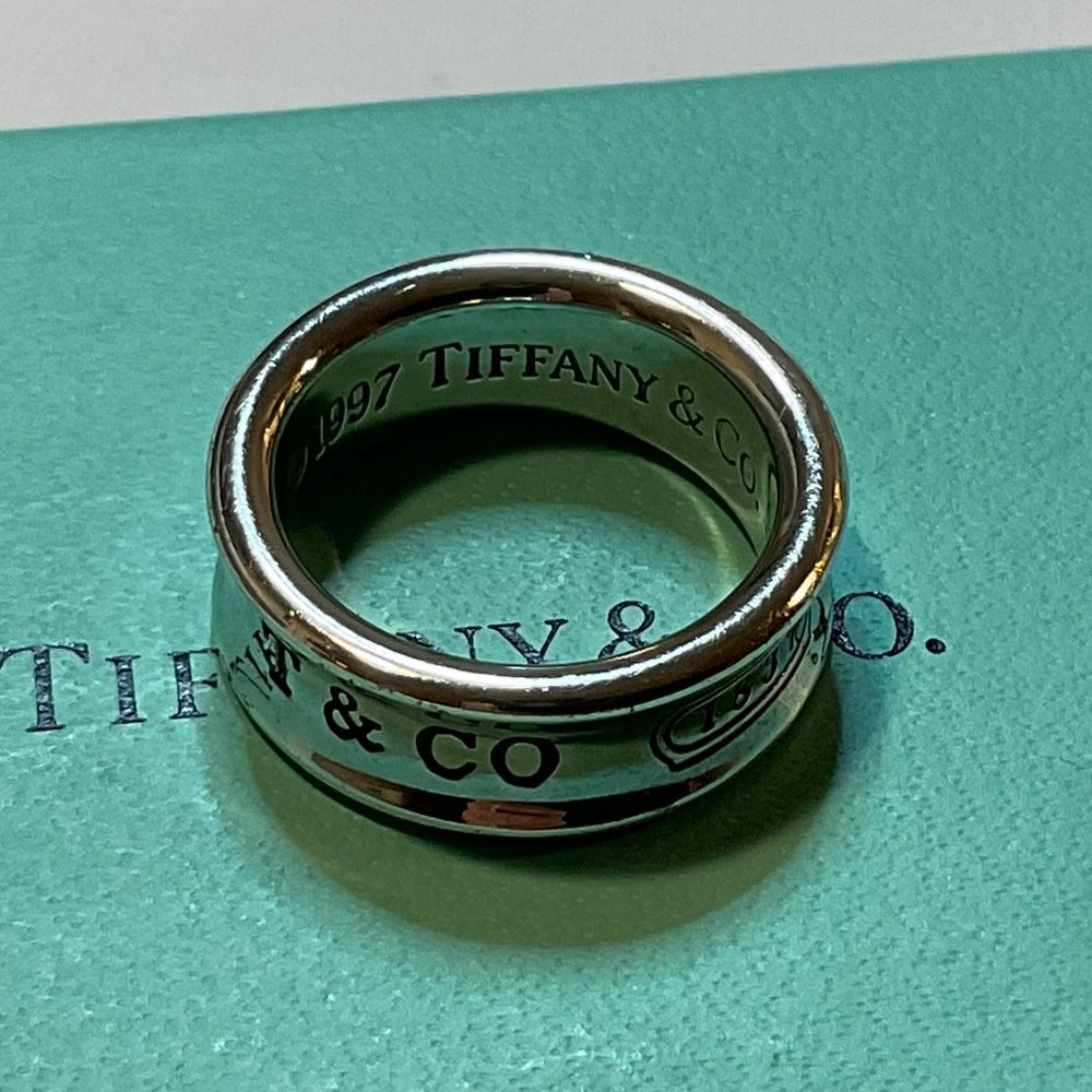 Tiffany & Co. 1837 Wide Ring Silver Size 5
